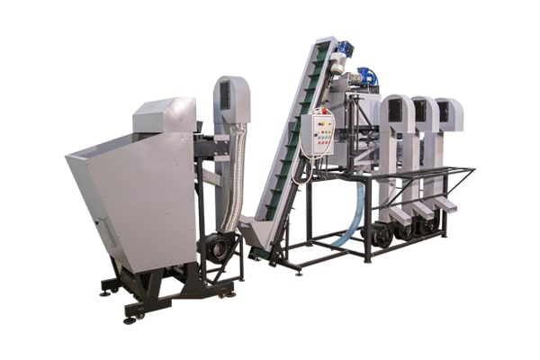 Automated industrial walnut processing line (200 kg/h)