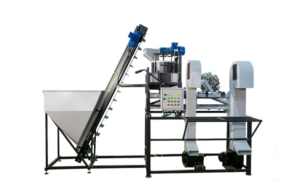 Industrial line for processing hazelnuts (200 kg/h)