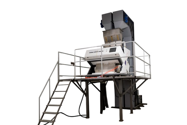 Color sorter, optical sorter for nuts and bulk products